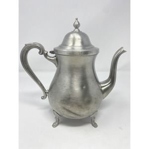 Connecticut House Pewter Handcrafted Pewterer's Inc Kettle Tea Coffee Pot